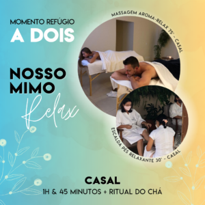 Nosso Mimo Relax | 02 Escalda Pés + 02 Aroma-Relax